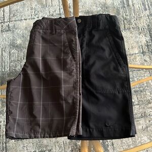 Boys Under Armor and Nike golf shorts